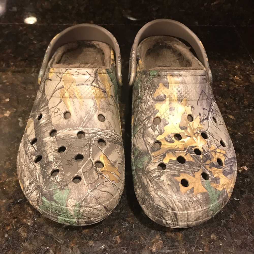 Realtree Fleece Lined Camouflage Crocs